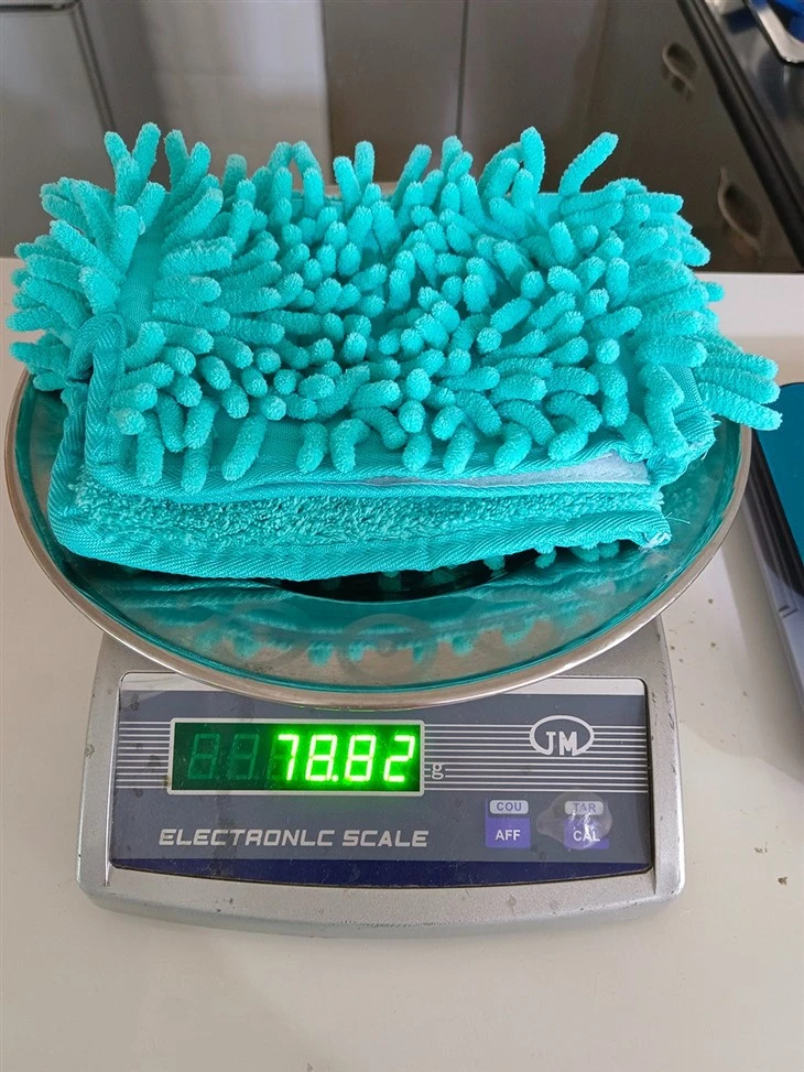 Chenille/ Coral Fleece Stick-on Design Flat Mop