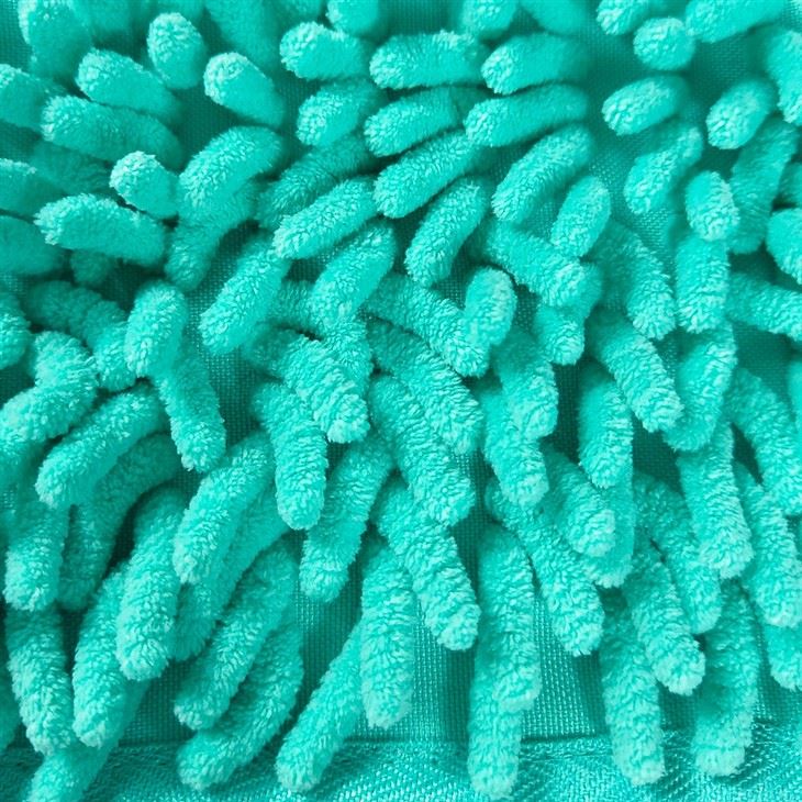 Chenille/ Coral Fleece Stick-on Design Flat Mop